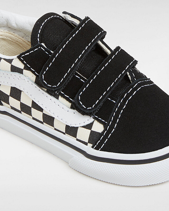 KÜÇÜK ÇOCUK PRIMARY CHECK OLD SKOOL VELCRO AYAKKABI (1-4 YAŞ) (Primary Check) Black/White