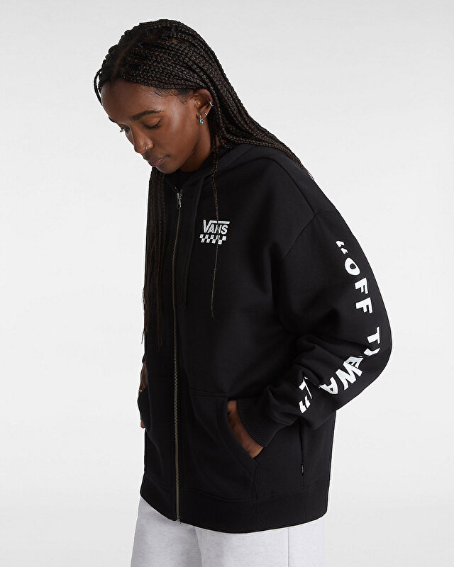 EXTRA FUN OVERSIZED RAM BOY FERMUARLI KAPÜŞONLU ÜST Black