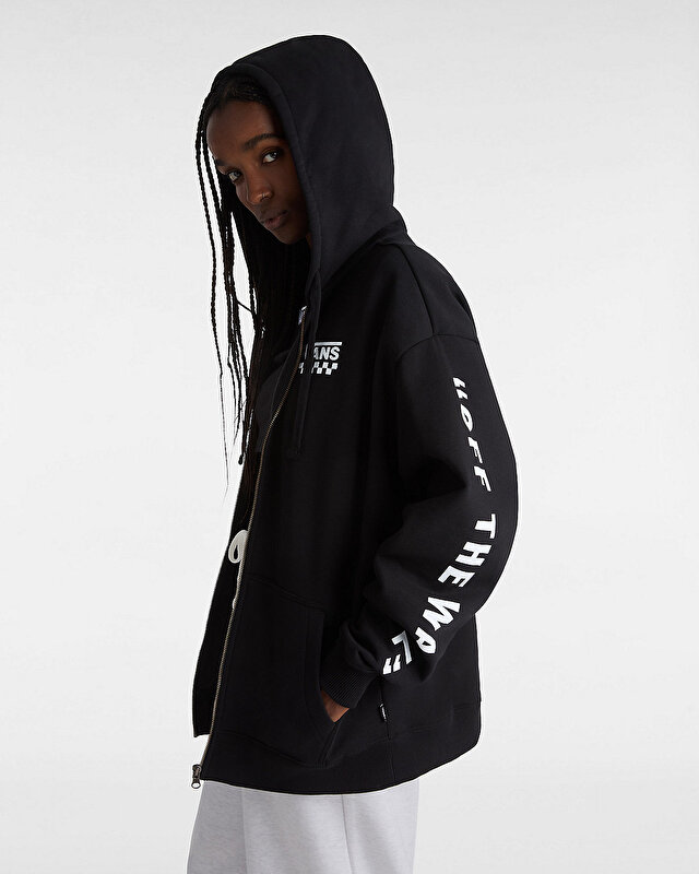 EXTRA FUN OVERSIZED RAM BOY FERMUARLI KAPÜŞONLU ÜST Black