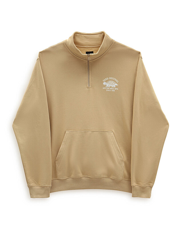 RACER Q FERMUARLI SWEATSHIRT Taos Taupe