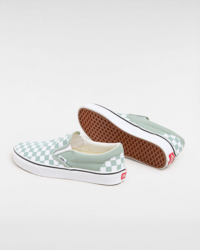 CLASSIC SLIP-ON CHECKERBOARD AYAKKABI Iceberg Green