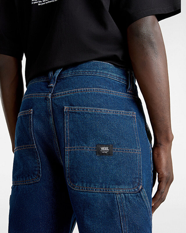 DRILL CHORE RELAXED CARPENTER DENIM PANTOLON Dark Denim