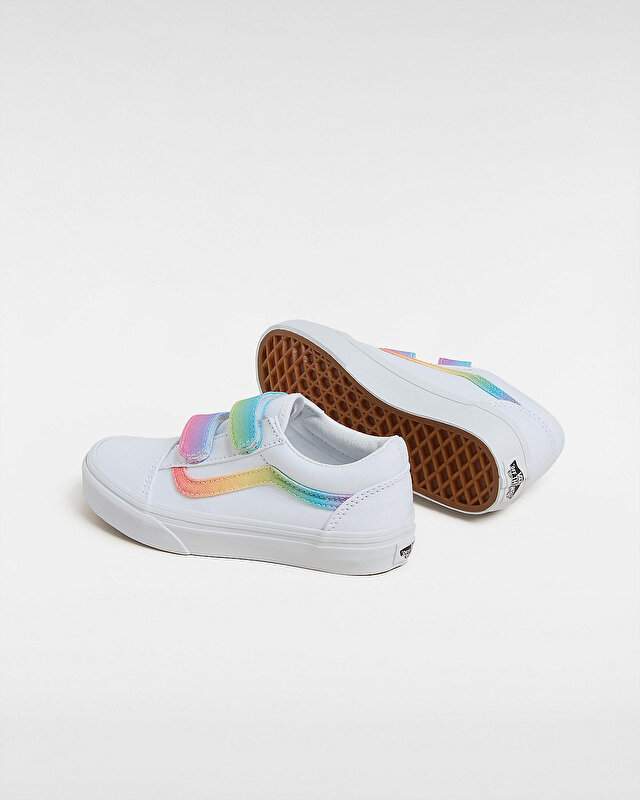 ÇOCUK OLD SKOOL CIRTCIRTLI AYAKKABI (4-8 YAŞ) True White/Multi
