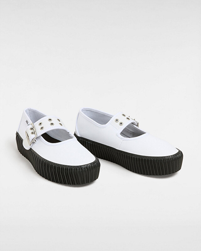 MARY JANE CREEPER AYAKKABI White/Black