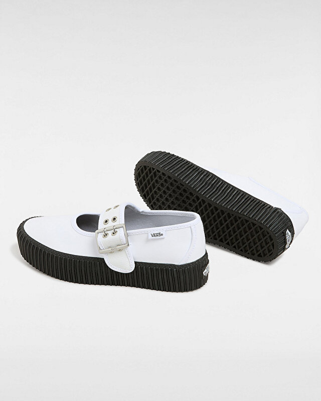 MARY JANE CREEPER AYAKKABI White/Black