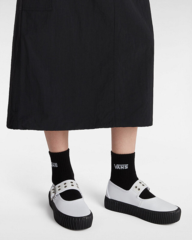 MARY JANE CREEPER AYAKKABI White/Black