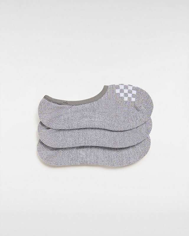 CLASSIC HEATHERED CANOODLE ÇORAP (3 ÇİFT) Grey Heather/White