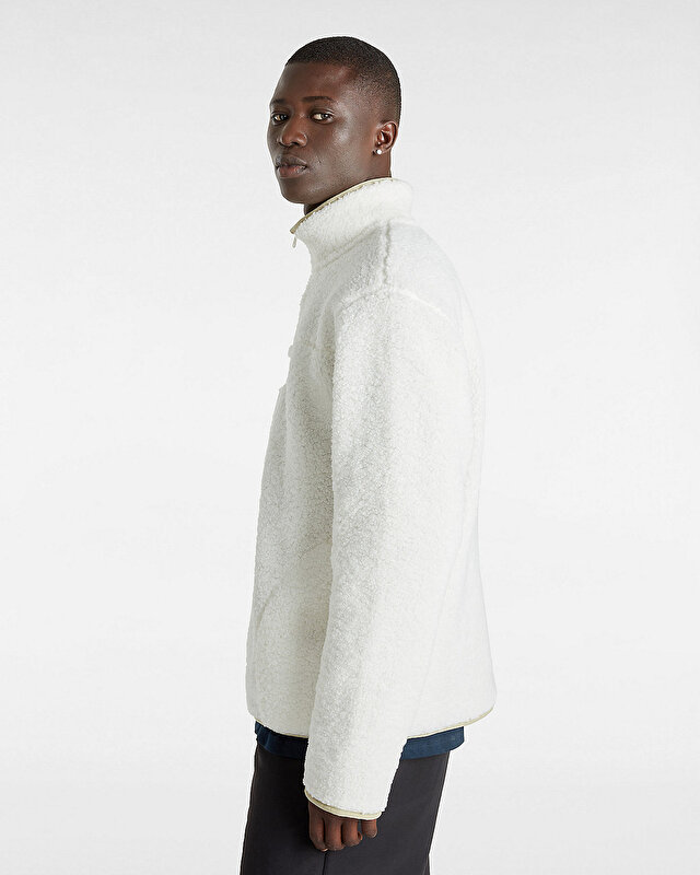 VANS BOXED SHERPA 1/4 FERMUARLI POLAR Marshmallow