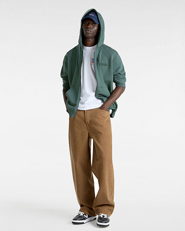 ESSENTIAL RELAXED PULLOVER KAPÜŞONLU ÜST Dark Forest