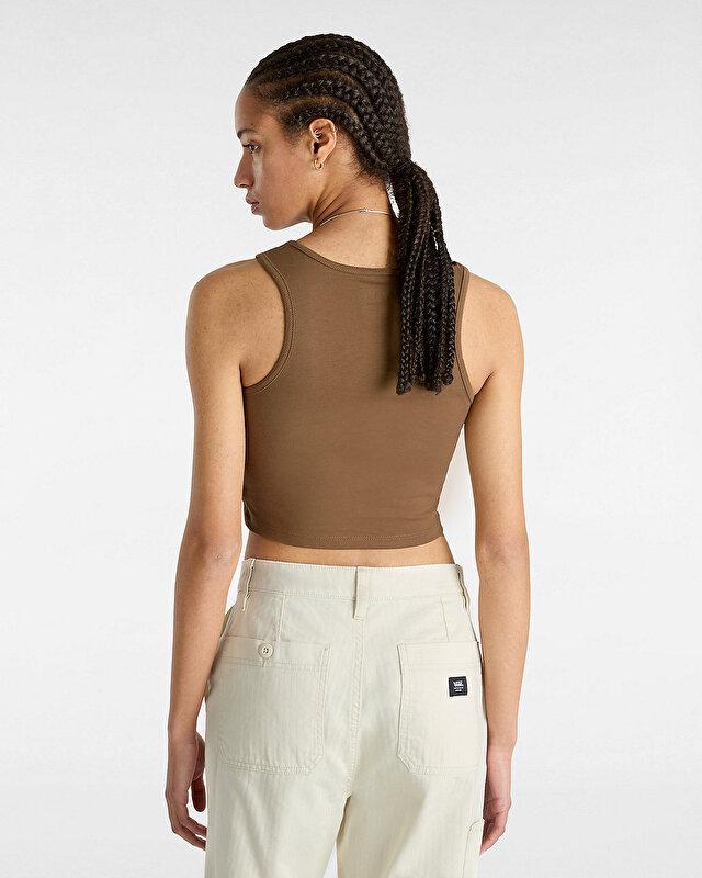 SMALL STAPLE FITTED CROP ATLET Sepia