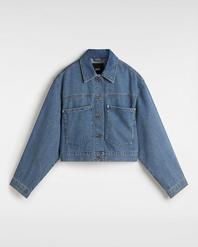 RAYNES DENIM CROP MONT Stone Wash