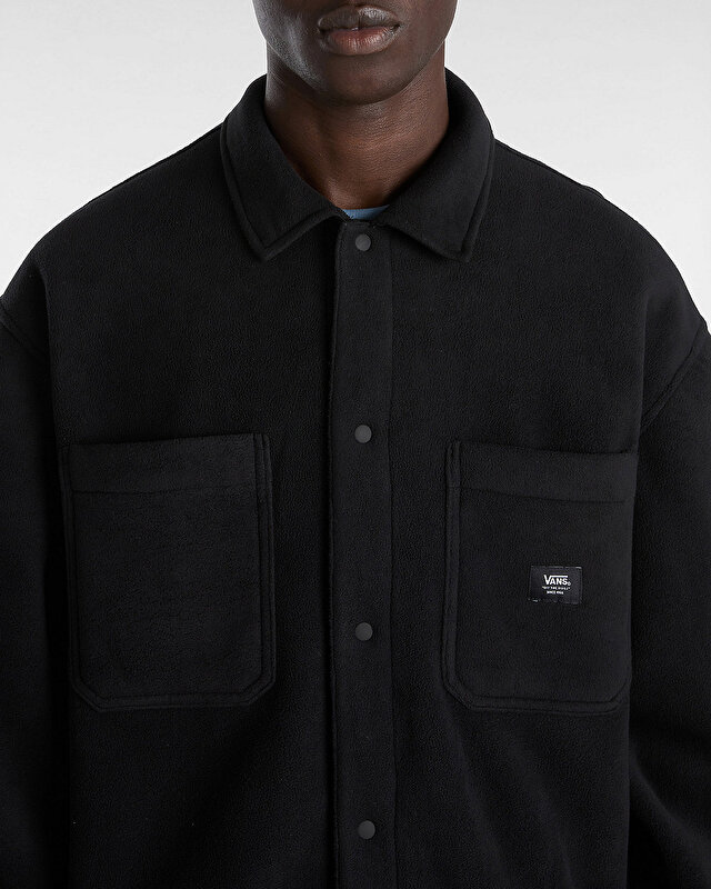 PENMAR HEAVYWEIGHT POLAR FLEECE SHACKET Black