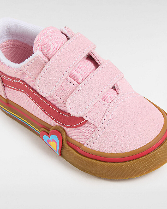 KÜÇÜK ÇOCUK OLD SKOOL HEART CIRTCIRTLI AYAKKABI (1-4 YAŞ) Pink/Multi