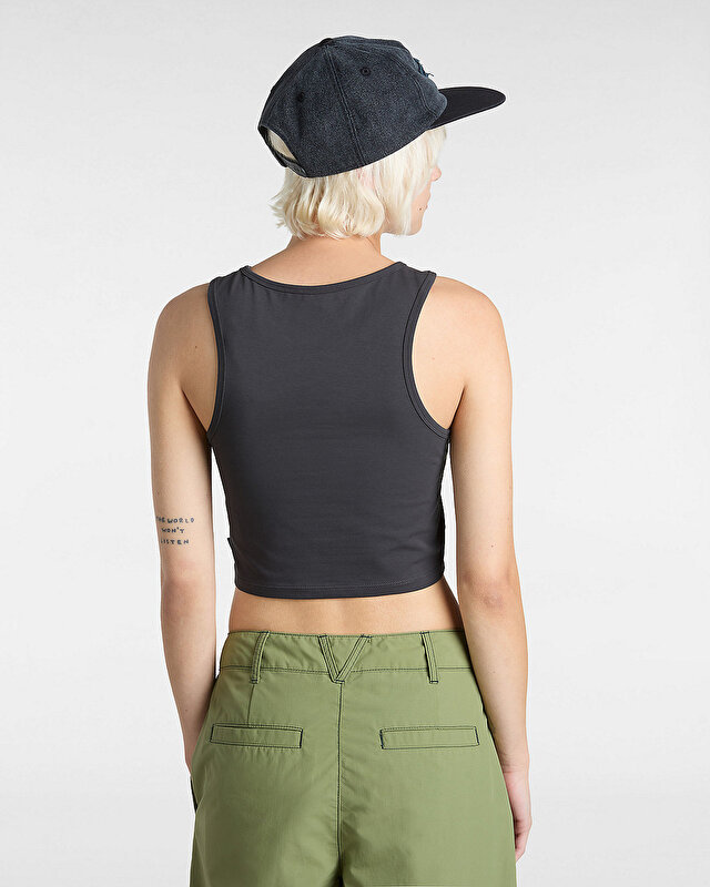 STYLE 76 II FITTED CROP TANK TİŞÖRT Asphalt