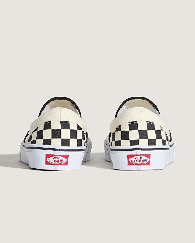 CHECKERBOARD CLASSIC SLIP-ON AYAKKABI Black And White Checker/White