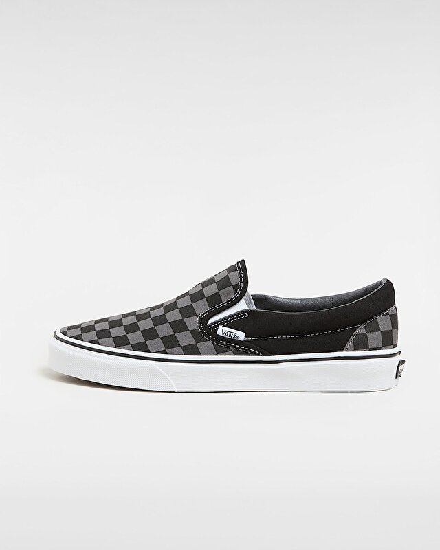 CHECKERBOARD CLASSIC SLIP-ON AYAKKABI (Checkerboard) Black/Pewter