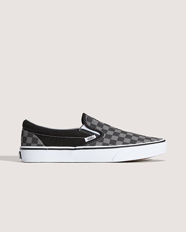 CHECKERBOARD CLASSIC SLIP-ON AYAKKABI (Checkerboard) Black/Pewter
