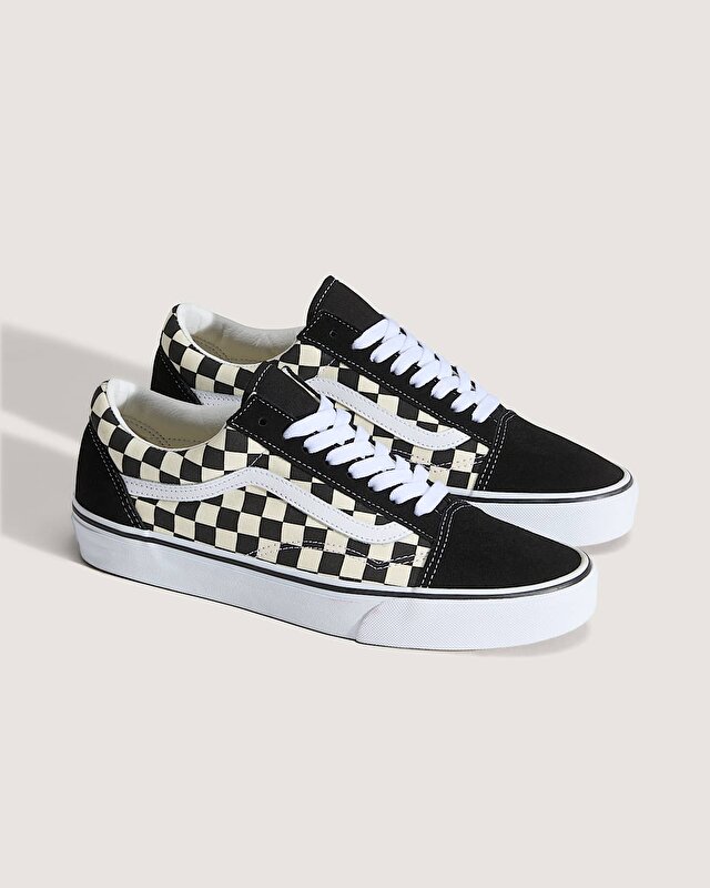 PRIMARY CHECK OLD SKOOL AYAKKABI (Primary Check) Black/White