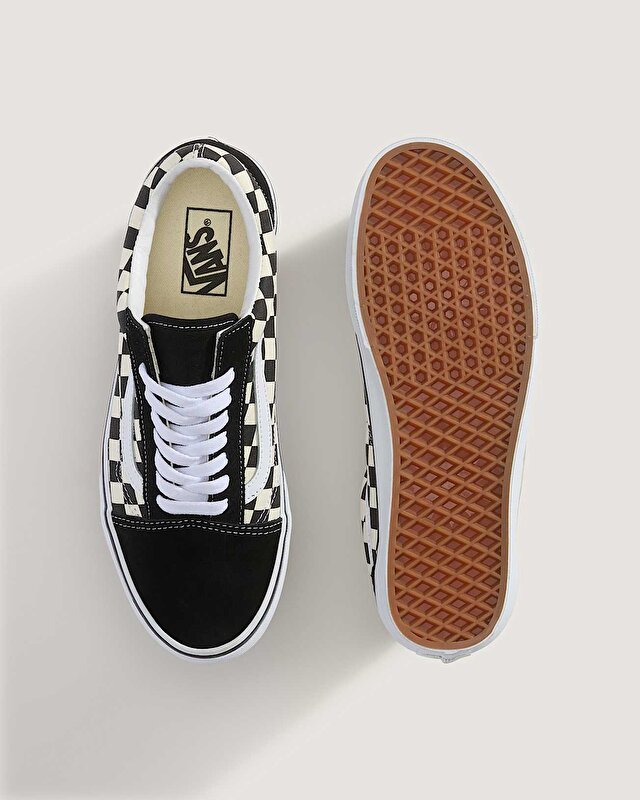 PRIMARY CHECK OLD SKOOL AYAKKABI (Primary Check) Black/White