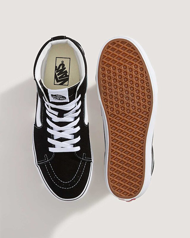 SÜET SK8-HI PLATFORM 2.0 AYAKKABI Black/True White