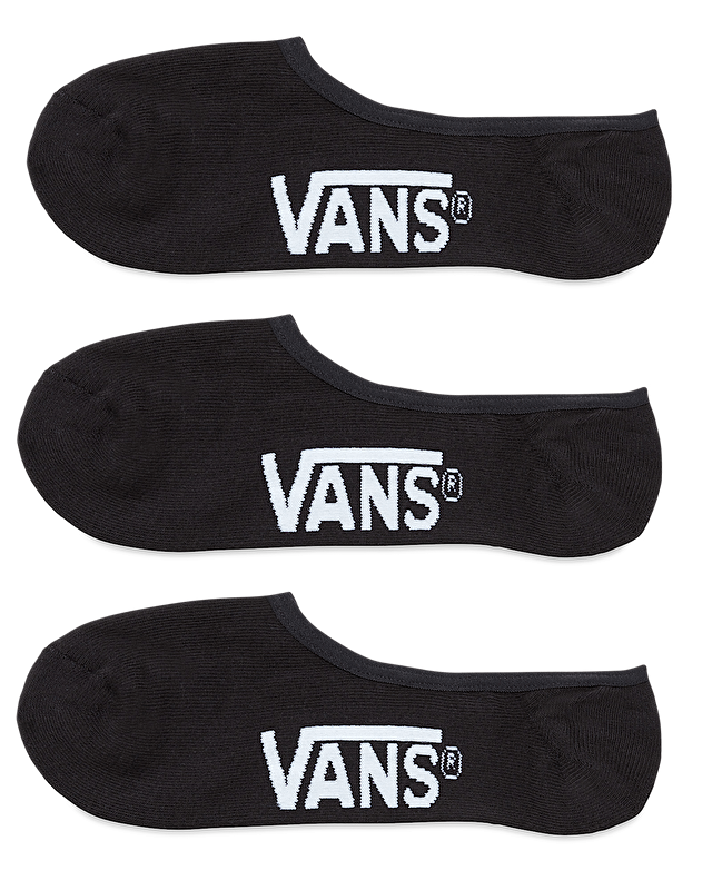 CLASSIC SUPER NO SHOW ÇORAP 3 ÇİFT Black