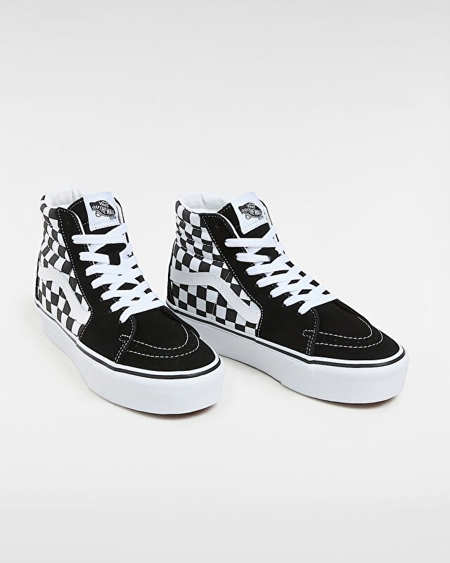 SK8-HI PLATFORM 2.0 AYAKKABI Checkerboard/True White