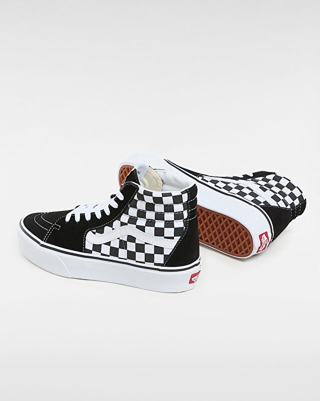 SK8-HI PLATFORM 2.0 AYAKKABI Checkerboard/True White