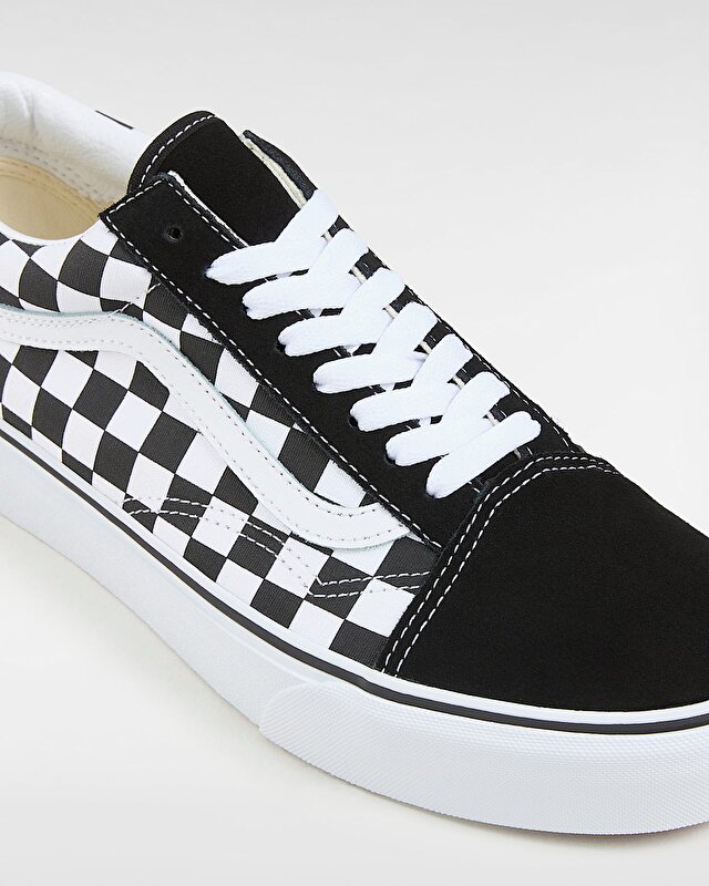 CHECKERBOARD OLD SKOOL PLATFORM AYAKKABI (Checkerboard) Black/True White