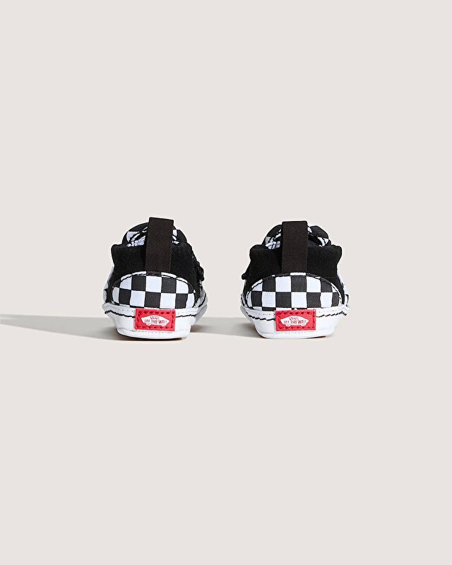 BEBEK CHECKER SLIP-ON V CRIB AYAKKABI (0-1 YAŞ) (Checker) Black/True White