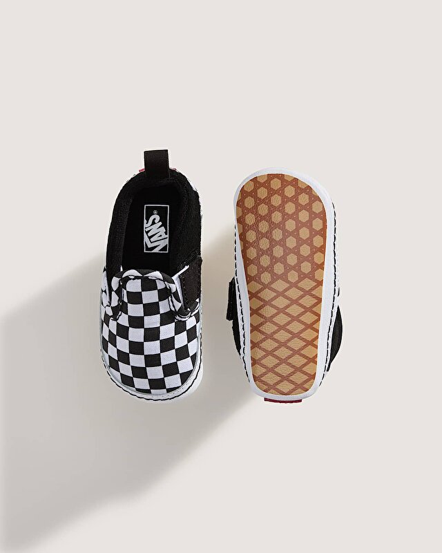 BEBEK CHECKER SLIP-ON V CRIB AYAKKABI (0-1 YAŞ) (Checker) Black/True White