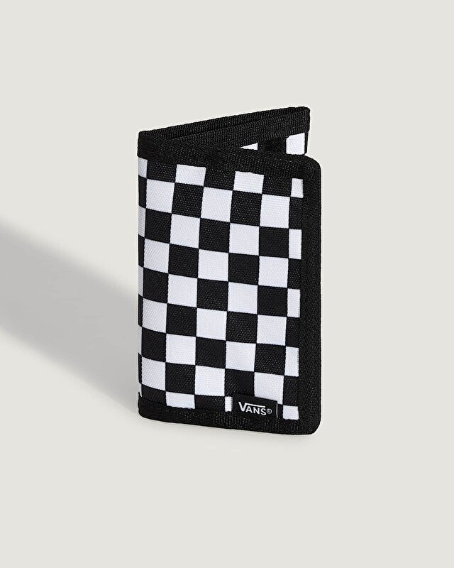 SLIPPED CÜZDAN Black/White Checkerboard