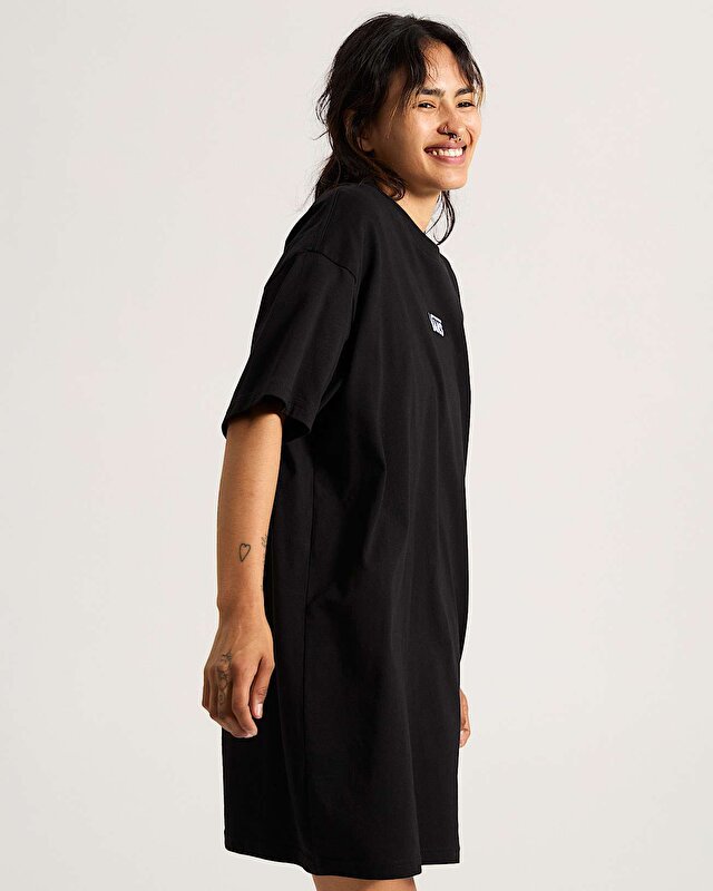 CENTER VEE TİŞÖRT ELBİSE Black