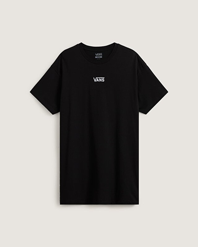 CENTER VEE TİŞÖRT ELBİSE Black