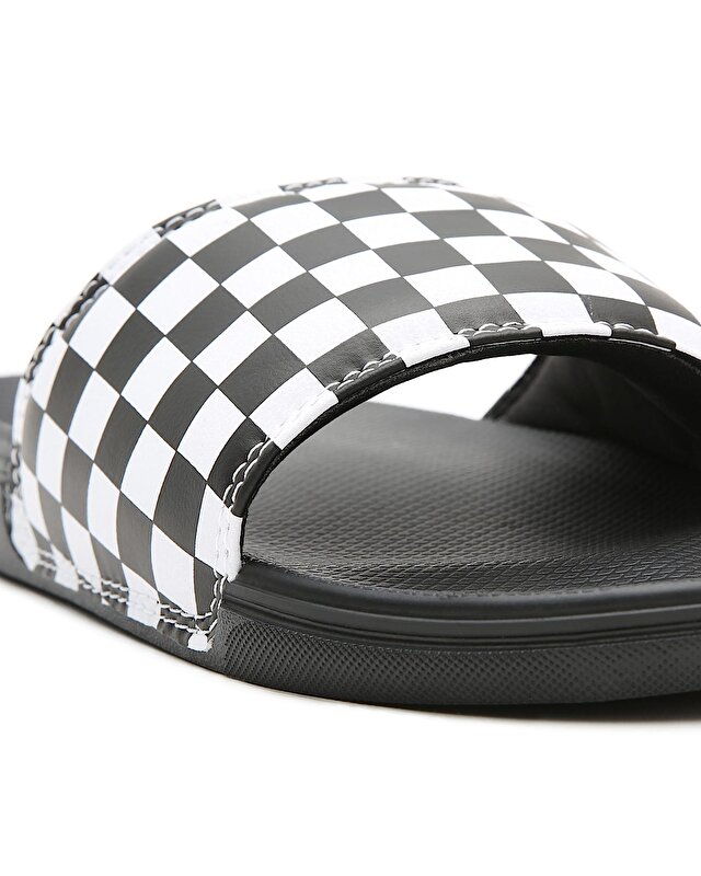 CHECKERBOARD MENS LA COSTA SLIDE-ON TERLİK (Checkerboard) True White/Black