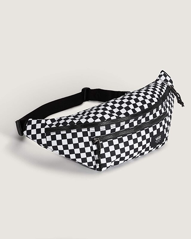ERKEK WARD ÇAPRAZ ASILAN ÇANTA Black/White Checkerboard