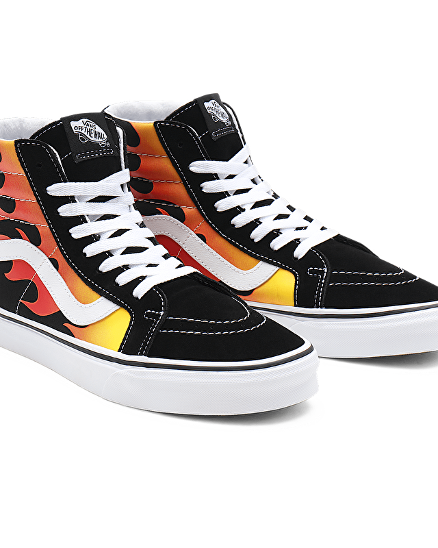 FLAME SK8-HI  REISSUE AYAKKABI (Flame) Black/Black/True White