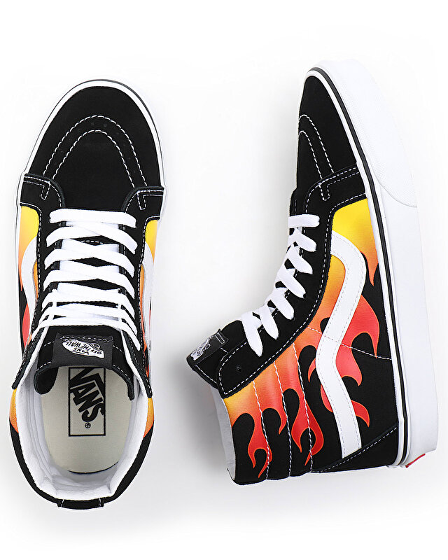 FLAME SK8-HI  REISSUE AYAKKABI (Flame) Black/Black/True White