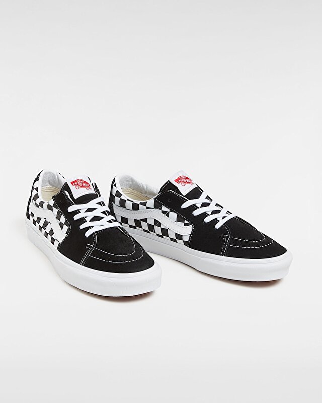 KANVAS/SÜET SK8-LOW AYAKKABI (Canvas/Suede) Black/Checkerboard