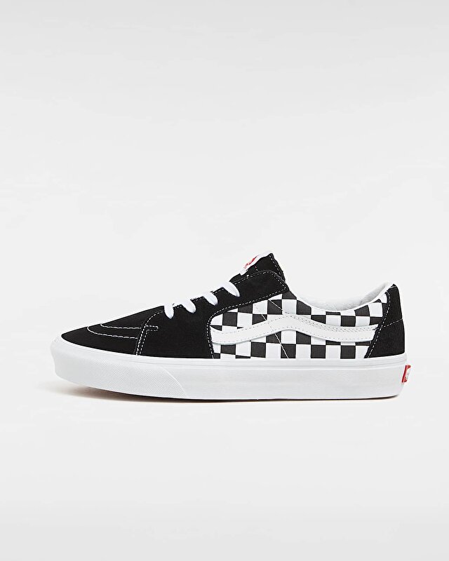KANVAS/SÜET SK8-LOW AYAKKABI (Canvas/Suede) Black/Checkerboard