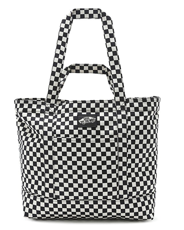 TELL ALL ZIP TOTE ÇANTA Checkerboard