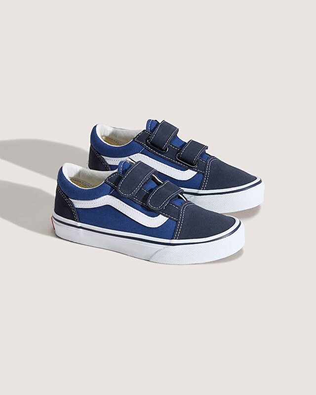 ÇOCUK OLD SKOOL VELCRO AYAKKABI (4-8 YAŞ) Navy/True White