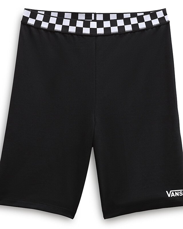 CHECKERBOARD TAYT ŞORT Black
