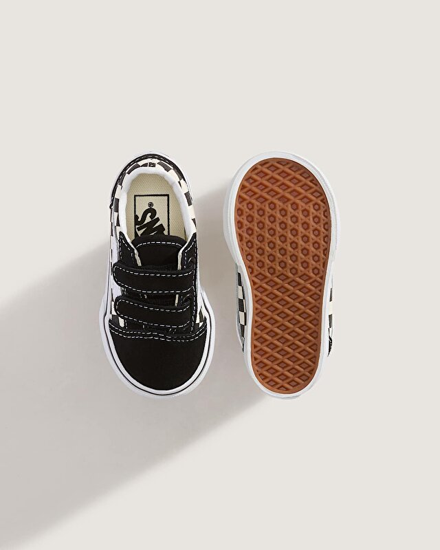 KÜÇÜK ÇOCUK PRIMARY CHECK OLD SKOOL VELCRO AYAKKABI (1-4 YAŞ) (Primary Check) Black/White