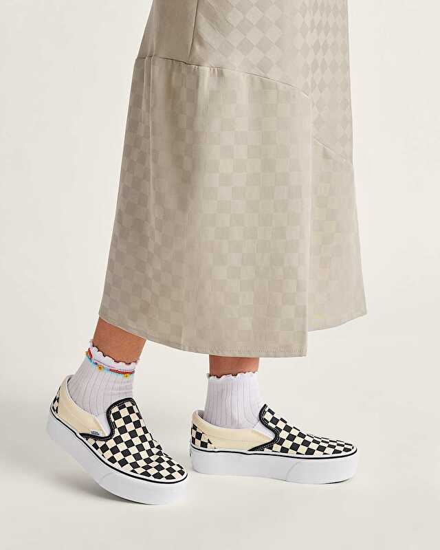 UA CLASSIC SLIP-ON STACKFORM Black/Classic White