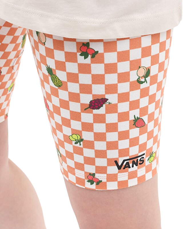 KADIN FLYING V PRINT TAYT ŞORT Sun Baked/Marshmallow