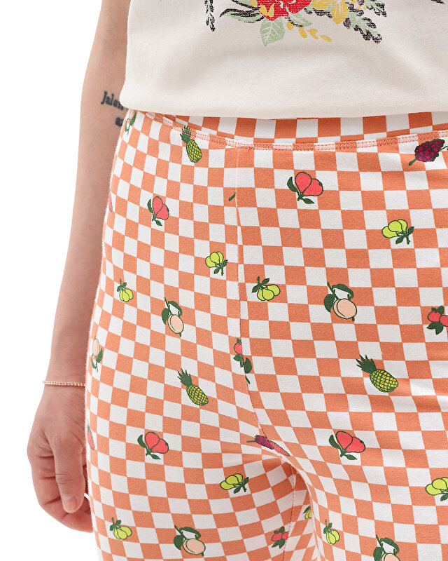 KADIN FLYING V PRINT TAYT ŞORT Sun Baked/Marshmallow