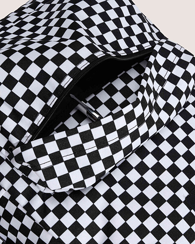 OLD SKOOL CHECK SIRT ÇANTASI Black/White
