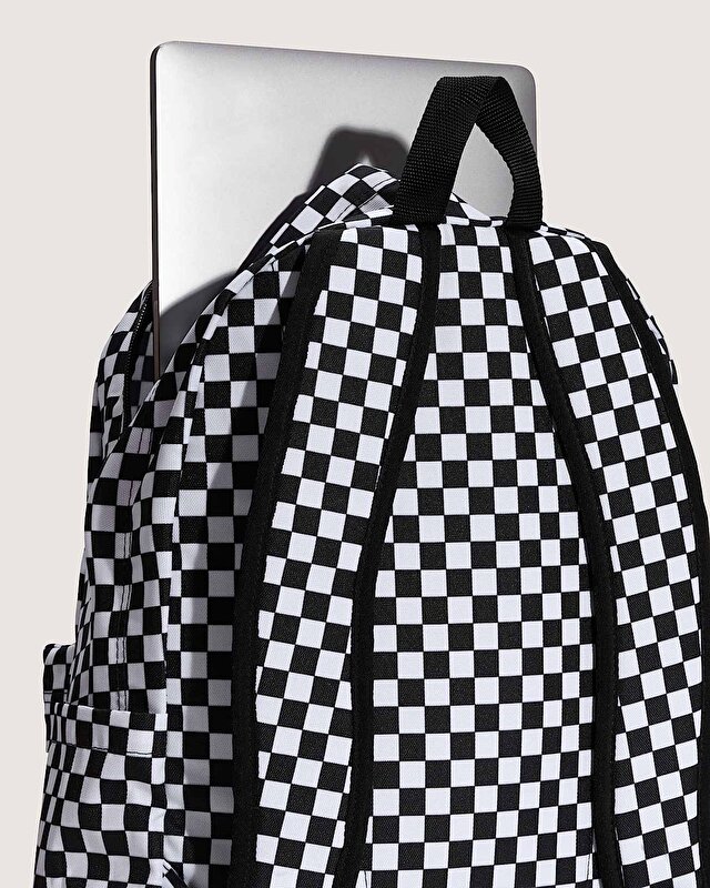 OLD SKOOL CHECK SIRT ÇANTASI Black/White