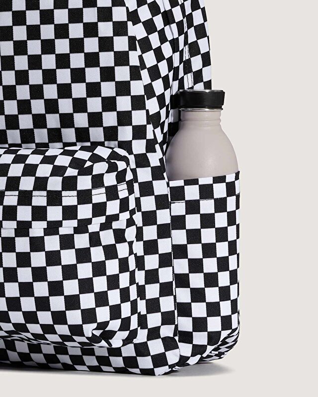 OLD SKOOL CHECK SIRT ÇANTASI Black/White
