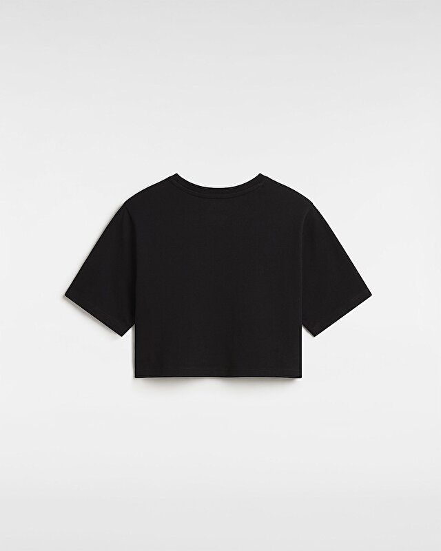 FLYING V CREW CROP TİŞÖRT Black